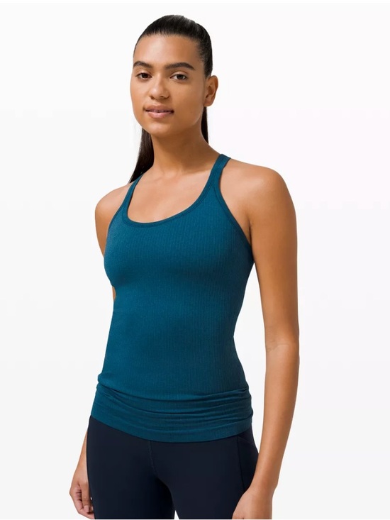 lululemon athletica Tops - lululemon ebb to street teal tank size 6
